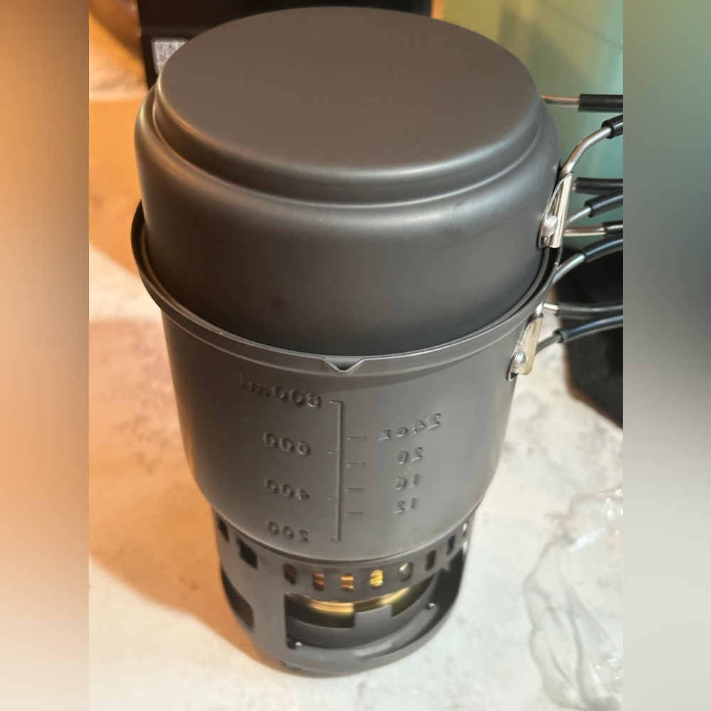 Esbit Alcohol Stove and Trekking Cookset Camping
